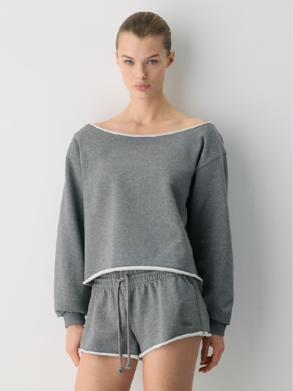 Aritzia Off-shoulder Sweatshirt